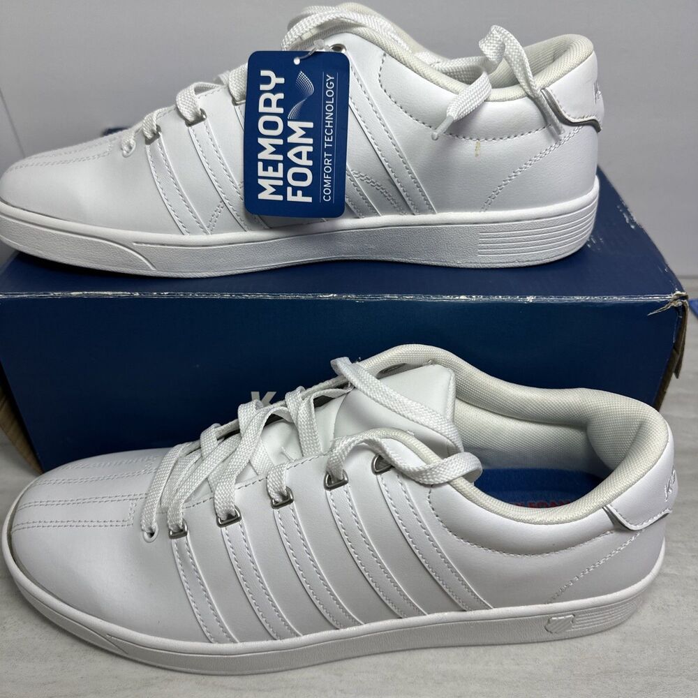 KSwiss Women's Court Pro Ii Comfort Sneakers White/Silver Size 12
